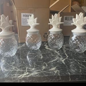 Glass Pineapple Jar